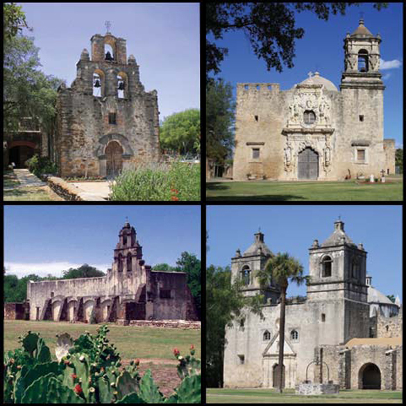 San Antonio Missions: Mission San Jose, Mission Concepcion, Mission San Juan Capistrano, Mission Espanda